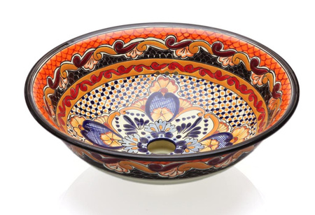 Umywalka ceramiczna ręcznie robiona - pełna