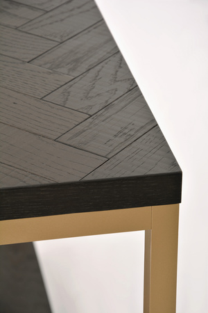 Czarna konsola z drewna bukowego