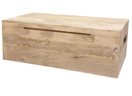 Drewniany kufer z mango 120 cm - natural
