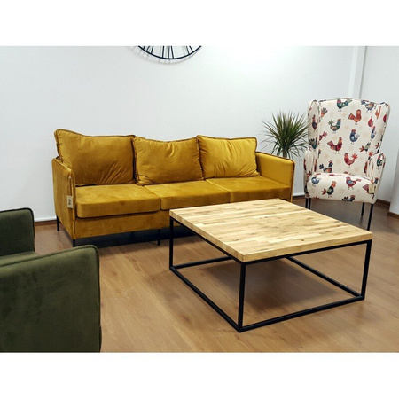 Stolik kawowy industrialny 80x80