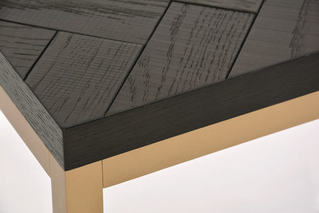 Czarna konsola z drewna bukowego