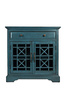 Mała drewniana komoda z szufladą Antique Blue