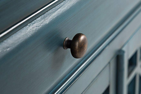 Mała drewniana komoda z szufladą Antique Blue