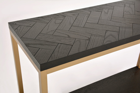 Czarna konsola z drewna bukowego