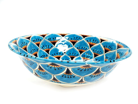 Umywalka ceramiczna z meksyku -nablatowa- pełna