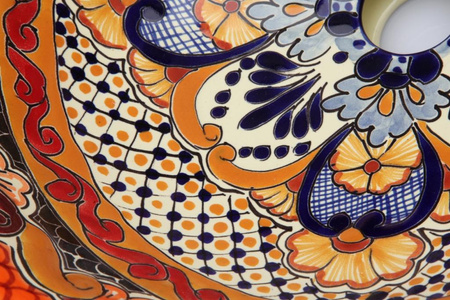 Umywalka ceramiczna ręcznie robiona - pełna